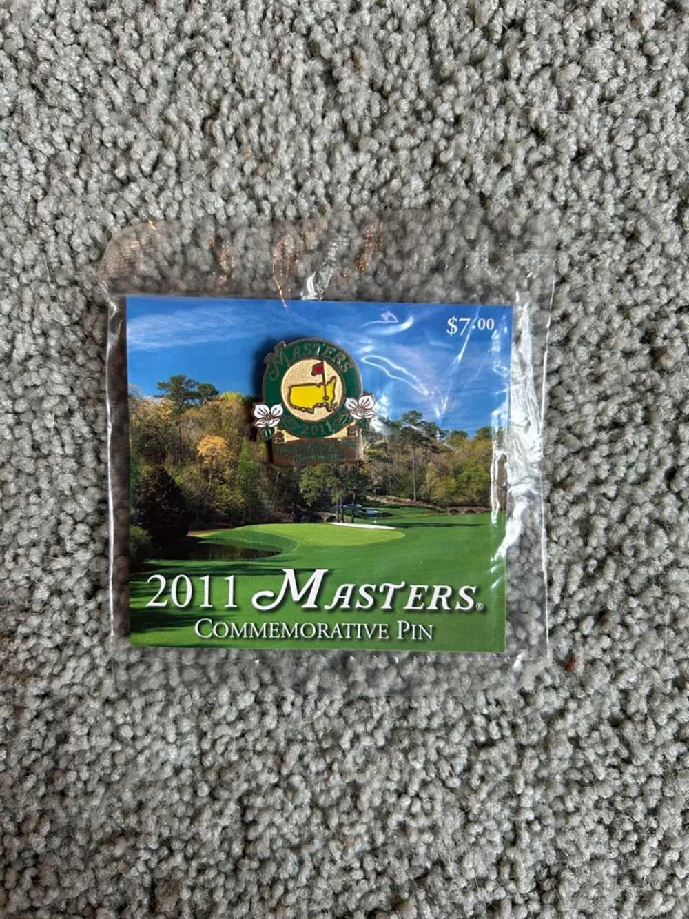 Masters 2011 Commemorative Pin - Green and Yellow